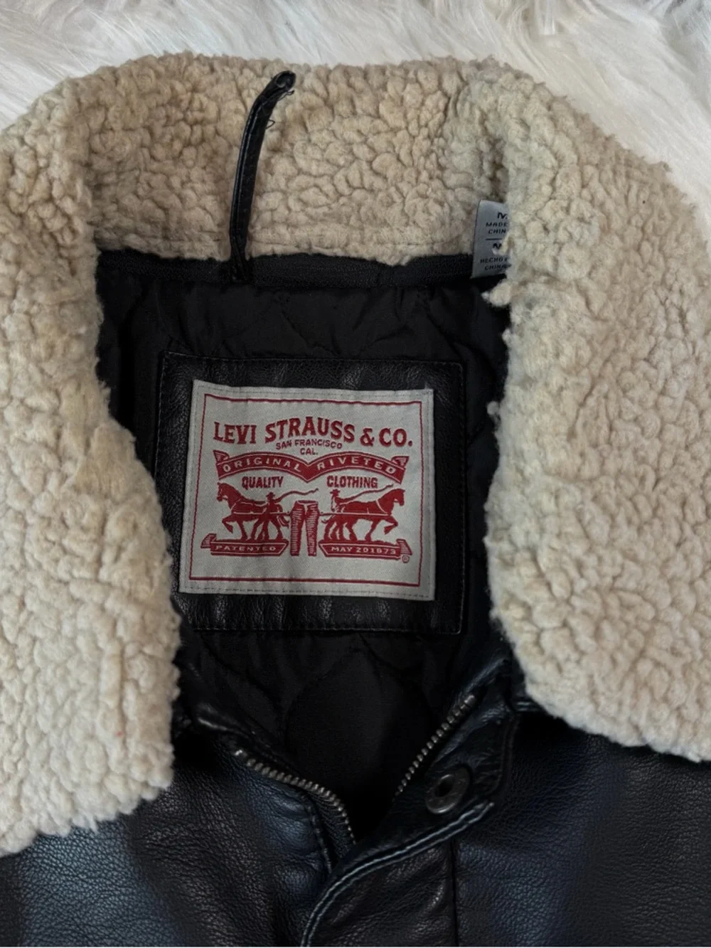 Levi's‎ Faux Leather Sherpa Trucker Jacket